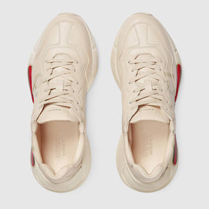 Baskets en cuir Rhyton avec logo Gucci