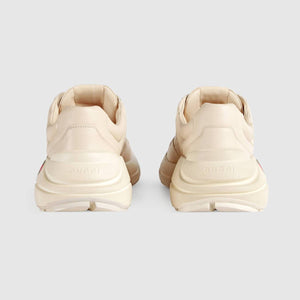 Baskets en cuir Rhyton avec logo Gucci