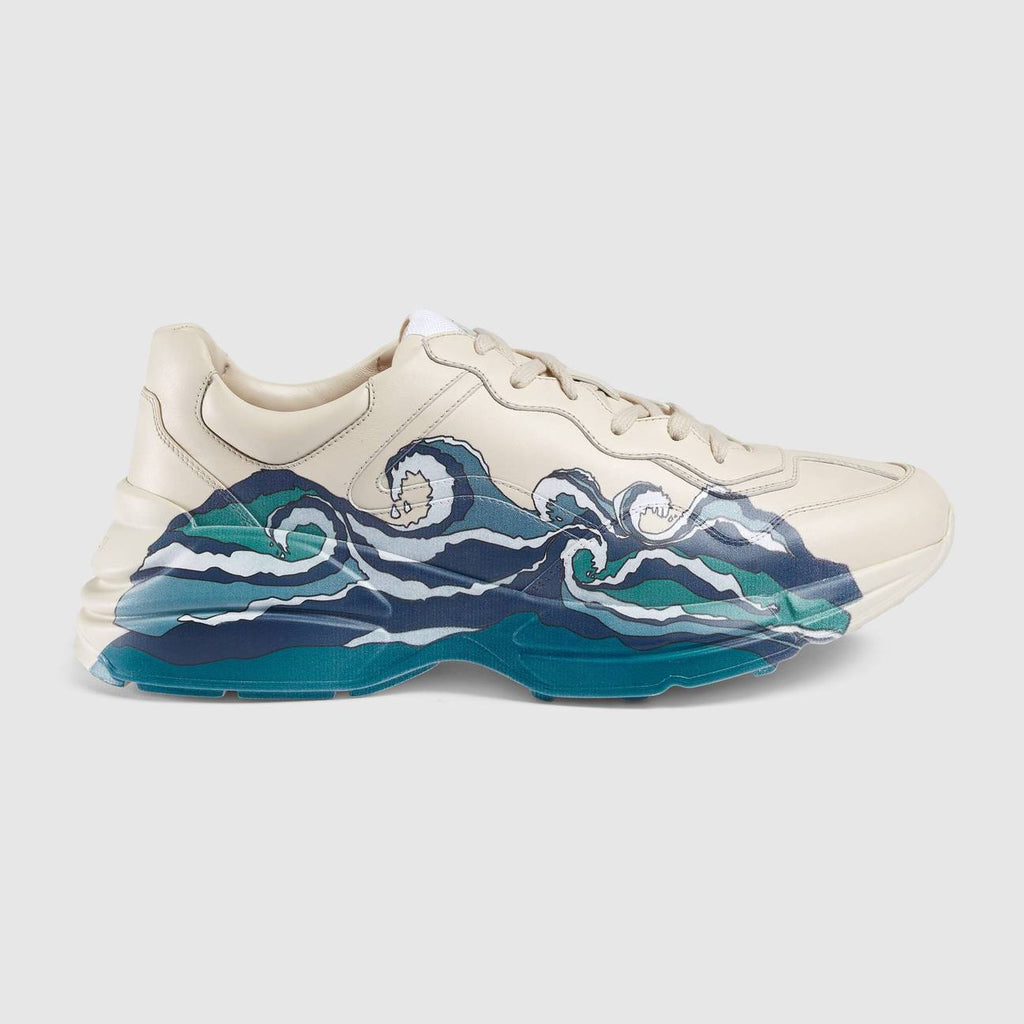 Baskets Rhyton homme avec motif vague